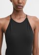 High neck swimsuit black Fashion