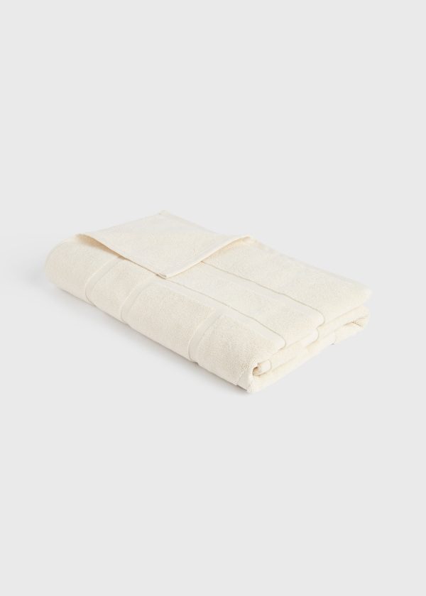 Monogram jacquard towel off white on Sale