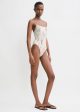 Smocked swimsuit washed floral Sale