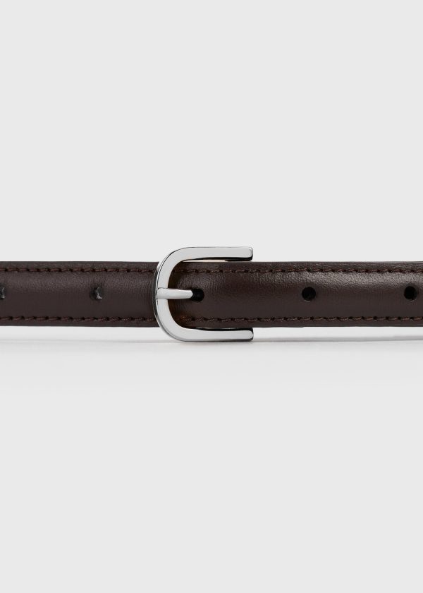 Thin leather belt bark Fashion