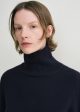 Cropped turtleneck navy Fashion