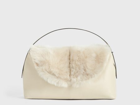 Shearling bag ecru Cheap