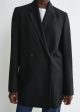 Double-breasted blazer black Hot on Sale