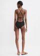 High neck swimsuit black Fashion