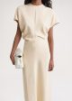 Slouch waist dress bleached sand Online Hot Sale