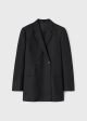 Double-breasted blazer black Hot on Sale