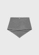 Triangle wool cashmere scarf grey melange Discount