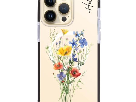 Wildflower Whimsy iPhone 15 Pro MagSafe Compatible Ultra Shockproof Case Supply