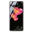 Red Hearts Samsung S10 Plus Glass Case For Discount