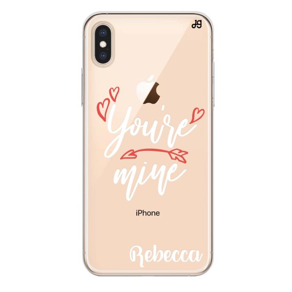 You are mine II iPhone XS Ultra Clear Case For Cheap