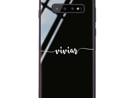 Script Handwritten Samsung S10 Plus Glass Case Fashion