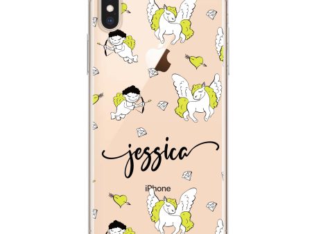 Angel & Unicorn Custom iPhone X Ultra Clear Case Online Hot Sale