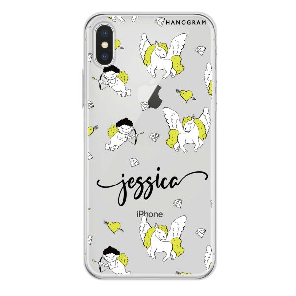 Angel & Unicorn Custom iPhone XS Max Ultra Clear Case on Sale