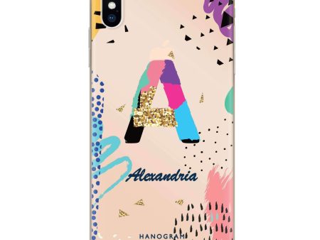 Artistic Monogram IV iPhone XS Ultra Clear Case Online Sale