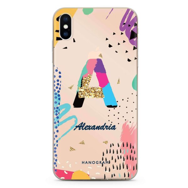 Artistic Monogram IV iPhone XS Ultra Clear Case Online Sale