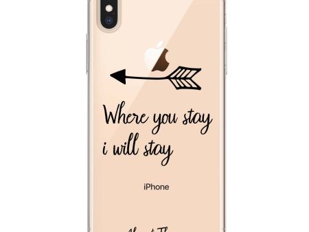 Always love together iPhone XS Ultra Clear Case Hot on Sale