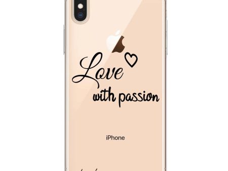 Always be true love with passion II iPhone XS Max Ultra Clear Case For Cheap