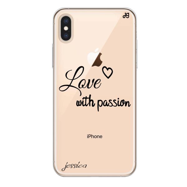 Always be true love with passion II iPhone XS Max Ultra Clear Case For Cheap