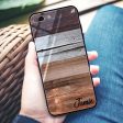 Wood Grain Varigegated iPhone 8 Plus Glass Case Discount