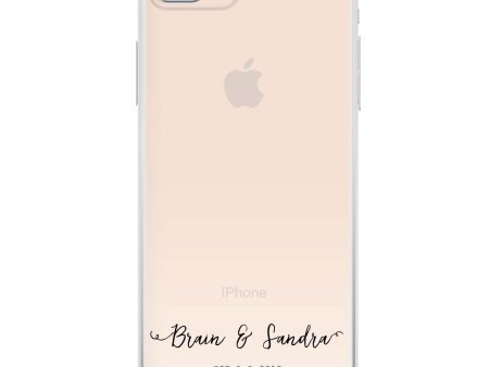 You & Me & Our Date iPhone 7 Plus Ultra Clear Case Cheap