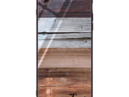 Wood Grain Varigegated iPhone 7 Glass Case Fashion