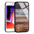 Wood Grain Varigegated iPhone 7 Glass Case Fashion