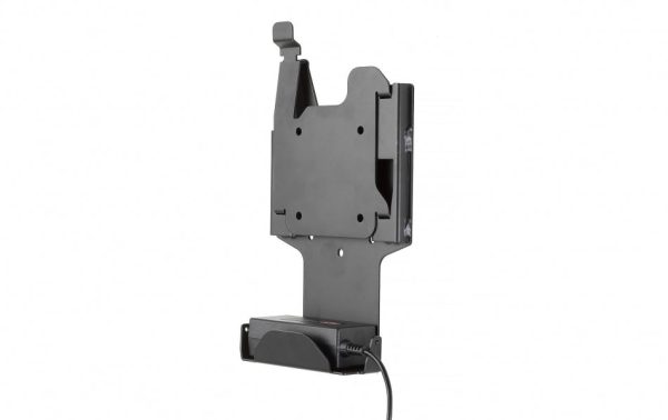 Gamber-Johnson:  QUICK RELEASE WALL MOUNT FOR GETAC F110.  Two-piece quick release adapter plate with power supply holder. Cheap